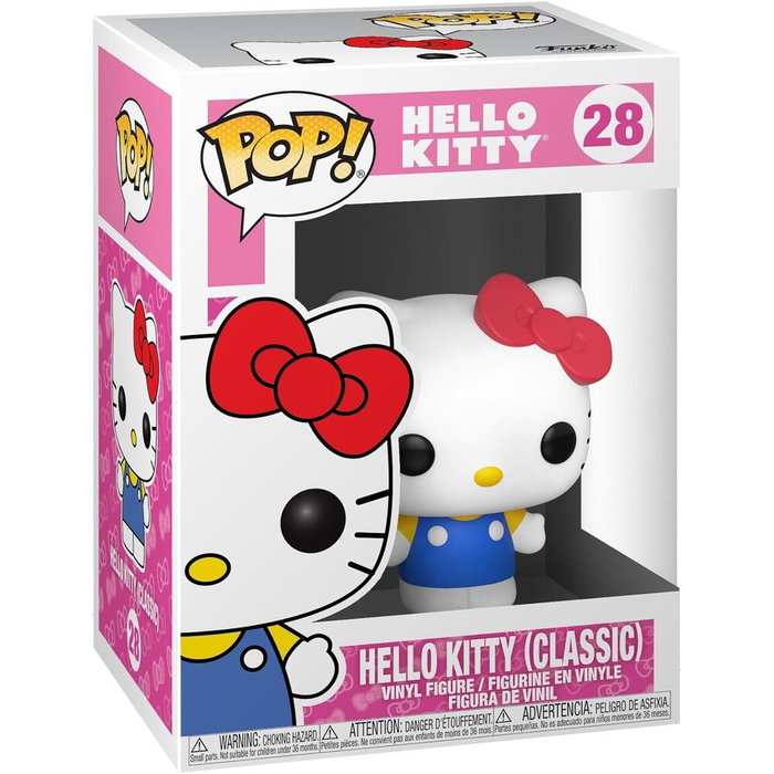 FUNKO Pop! Vinyl Figure Sanrio Hello Kitty Classic - Figurine Vinyle de 9 cm dans sa boîte avec fenêtre - Série 2