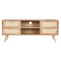 Meubles de télévision Home ESPRIT Naturel Métal Bois d'hévéa 120 x 30 x 48 cm
