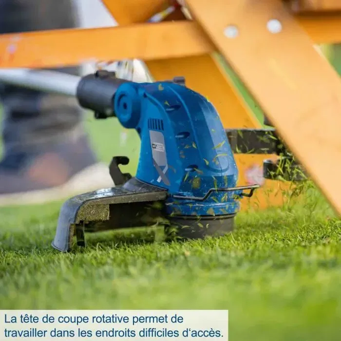 Scheppach C-LT300-X Coupe-bordures sans fil téléscopique 2 en 1, 30 cm, sans batterie ni chargeur, 20V