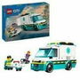 Lego City 60451 Ambulance de Secours, Jouet de Construction pour Enfants dès 5 Ans