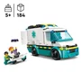 LEGO 60451 - L'ambulance de secours City - Jouet de construction pour enfant dès 5 ans avec 2 minifigurines et matériel médical