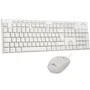 Bluestork PACK-MEDIA-OFFW/FR - Pack clavier et souris filaires AZERTY pour Windows avec 15 touches multimédia et souris 1600 DPI