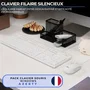 Bluestork PACK-MEDIA-OFFW/FR - Pack clavier et souris filaires AZERTY pour Windows avec 15 touches multimédia et souris 1600 DPI
