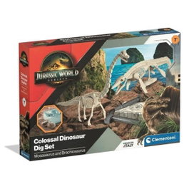 Clementoni Jurassic World - Kit de fouilles Mosasaurus & Brachiosaure