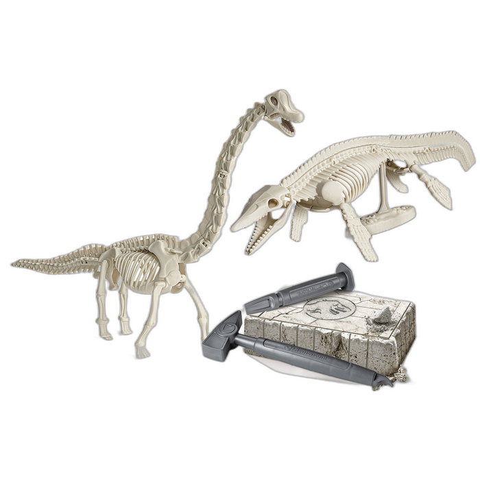 Clementoni Jurassic World - Kit de fouilles Mosasaurus & Brachiosaure Clementoni Jurassic World - Kit de fouilles Mosasaurus & Brachiosaure