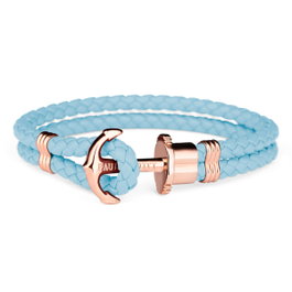 Paul Hewitt Bracelet en Cuir Bleu - PH-L-R-NI-S