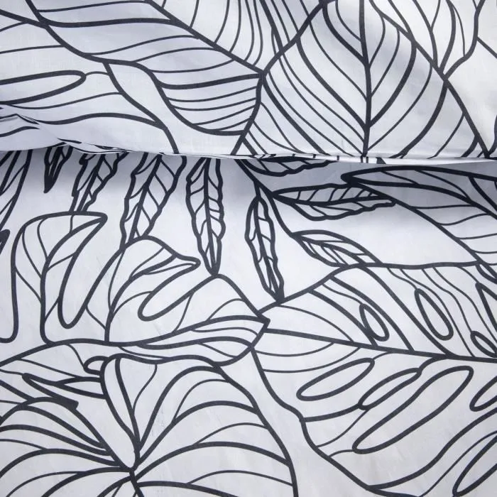 Today Parure de lit 2 personnes Sunshine 16.12 - Housse de couette 220x240 cm et 2 taies - 100% Coton 57 fils/cm - Douceur et confort