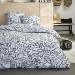 Today Parure de lit 2 personnes Sunshine 16.12 - Housse de couette 220x240 cm et 2 taies - 100% Coton 57 fils/cm - Douceur et confort
