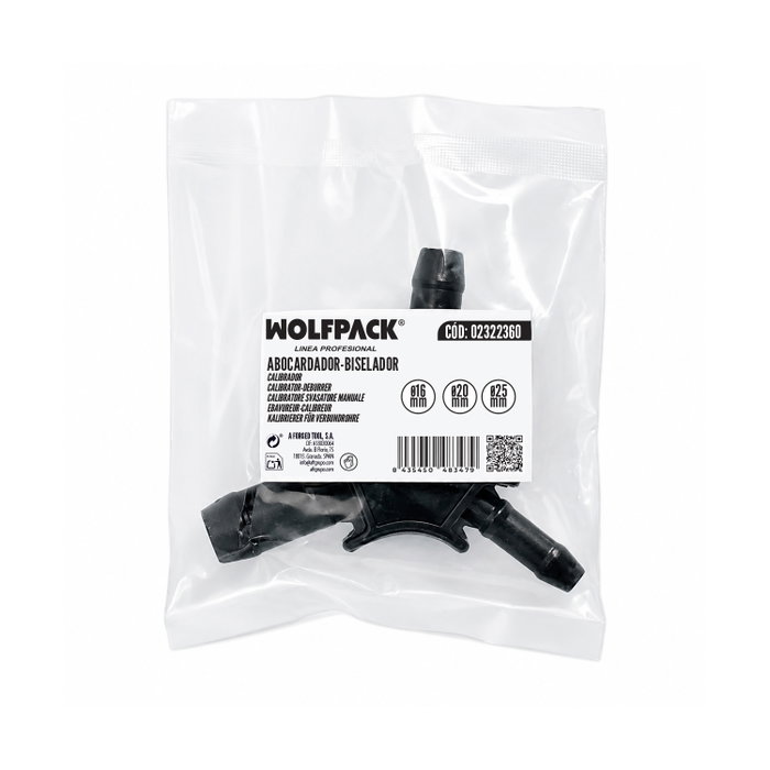 WOLFPACK LINEA PROFESIONAL Abocardateur - Biselador 16 - 20 - 25 mm