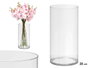 Giftdecor Vase Aparenza Cylindrique en Acrylique Transparent 12x25 cm (Set de 12)