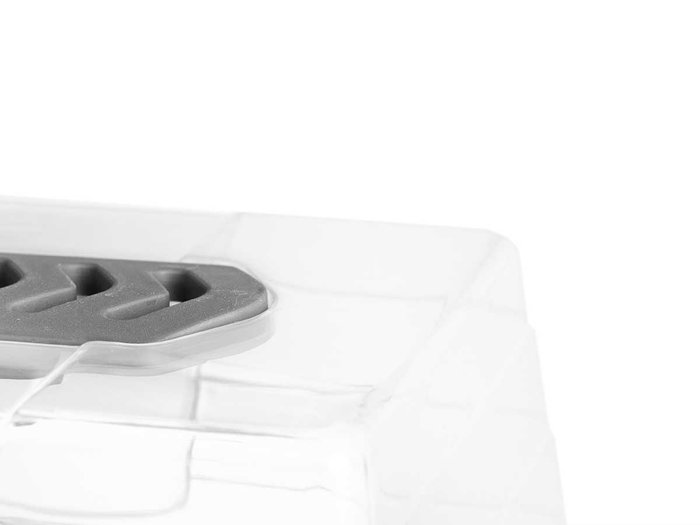 Ibergarden Lot de 3 Mini Serres avec Aération Plastique PP 38x18x24 cm Transparent et Gris (Set de 8)