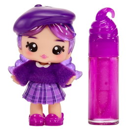 Yummiland Greta - Poupée de 10 cm et gloss pailleté goût raisin