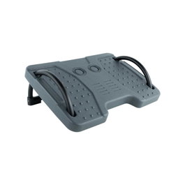 Tooq Repose-pieds Confort Ajustable Gris - Inclinaison Réglable +20/-20, Antidérapant, 20 kg