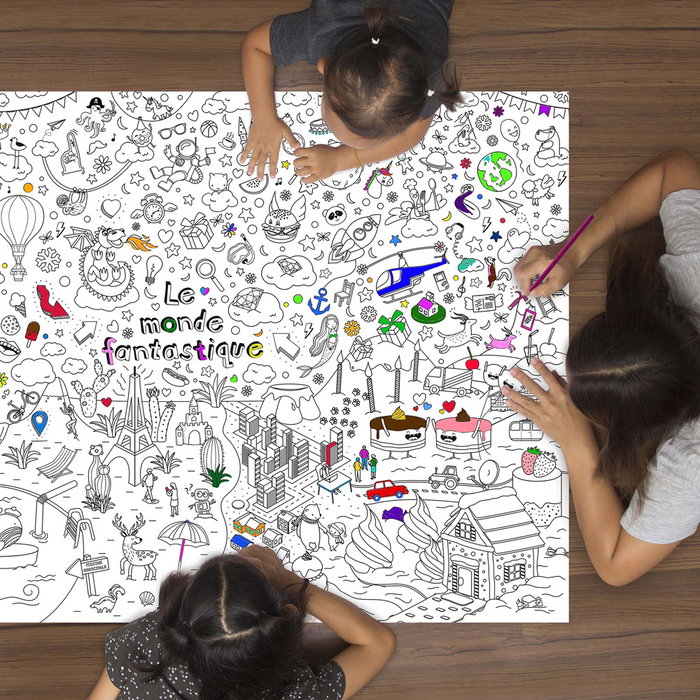 Jeux 2 momes Poster XXL à colorier 70x100 cm Jeux 2 momes Poster XXL à colorier 70x100 cm