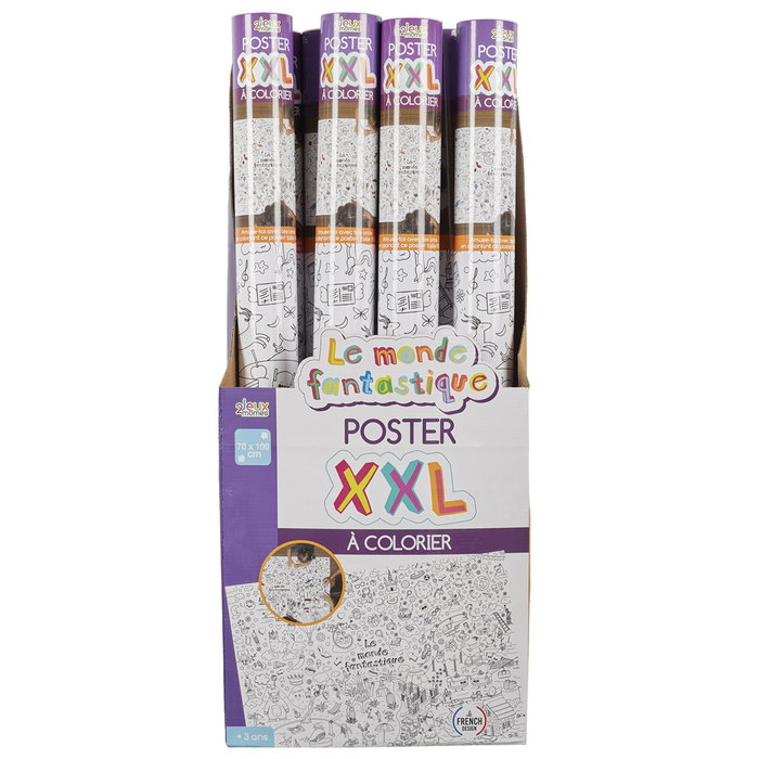 Jeux 2 momes Poster XXL à colorier 70x100 cm Jeux 2 momes Poster XXL à colorier 70x100 cm