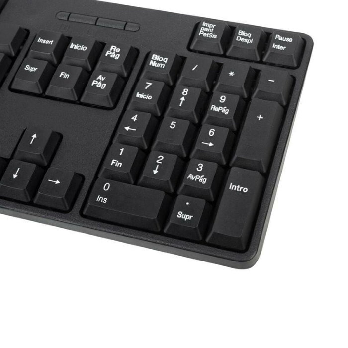 clavier et souris NGS EUPHORIA KIT Noir QWERTY Qwerty US Sans fil