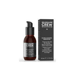 American Crew Ultra Gliding Oil - Huile de rasage préparatrice et soin visage - 50 ml