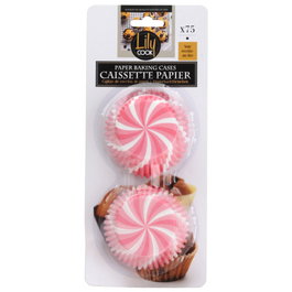 Lily Cook Lot de 75 caissettes en papier de 7 cm de diamètre, couleurs assorties