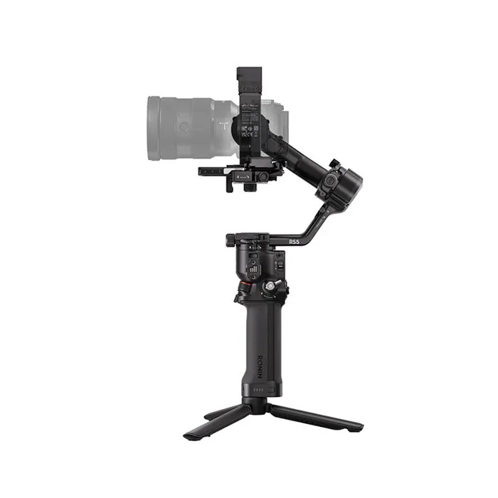 DJI RS 5 Stabilisateur caméra avec module de suivi intelligent Bluetooth, rotation continue 360°, écran tactile, noir