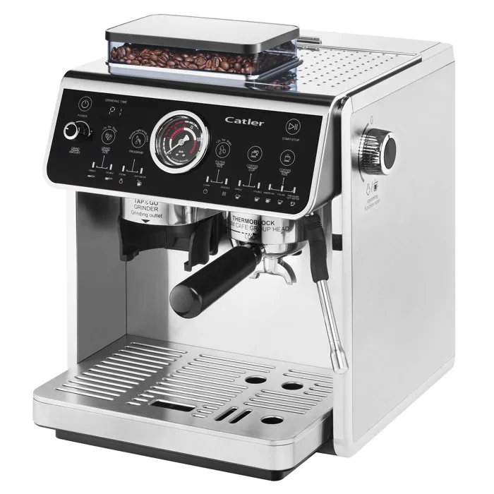 Catler ES 910 Machine à espresso à levier - Café en grains - Noir/inox Catler ES 910 Machine à espresso à levier - Café en grains - Noir/inox
