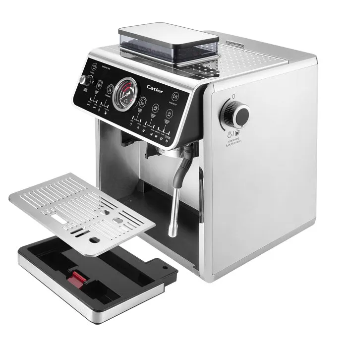 Catler ES 910 Machine à espresso à levier - Café en grains - Noir/inox Catler ES 910 Machine à espresso à levier - Café en grains - Noir/inox