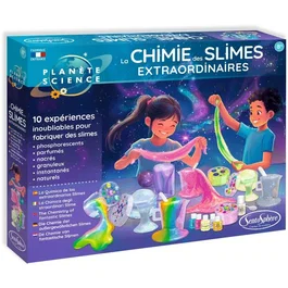 Sentosphere - Kit Scientifique La Chimie du Slime - Création de Slime Nacré, Doré, Argenté, Granuleux, Parfumé, Phosphorescent - Textures Diverses - À Partir de 8 Ans