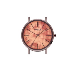 Watxandco WXCA3025 Montre Femme Marron et Rose