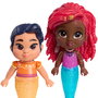 Just Play Disney Set de figurines Ariel et Lucia Pop Tails Deluxe avec 19 pièces, âge recommandé +3 ans