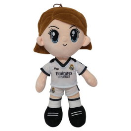 REAL MADRID Peluche Joueuse de Basket-ball 36cm