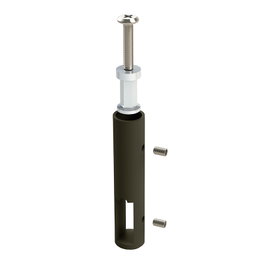 HERRAJES ALK Support pour tube de plafond latéral 30-12, Mocca, OPTIMA