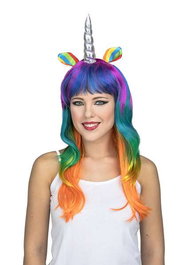 My Other Me Peluca Unicornio Multicolor - Perruque licorne multicolore