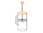 Vivalto Téière en Borosilicate avec Couvercle en Bambou 600 ml - 13 x 19 x 9 cm (Set de 8)