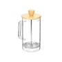 VIVALTO Théière en Borosilicate avec Couvercle en Bambou 600ml
