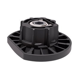 Italiana Ferramenta Pied niveleur Integrato Tech Z noir réglable +10mm