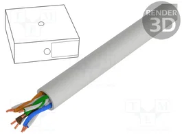DIGITUS Cordon Ethernet Cat 5e U/UTP 100m gris