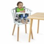Bright Starts Rehausseur Pop 'N Sit Gris, Évolutif et Pliable