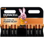 Duracell Power Boost AA LR06 MN1500 1,5 V - Pack de 8 unités