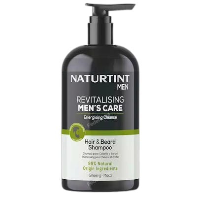 Naturtint Men Shampooing Cheveux et Barbe Nettoyant Énergisant 500 ml