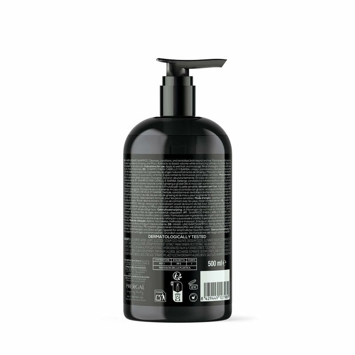 Naturtint Men Shampooing Cheveux et Barbe Nettoyant Énergisant 500 ml