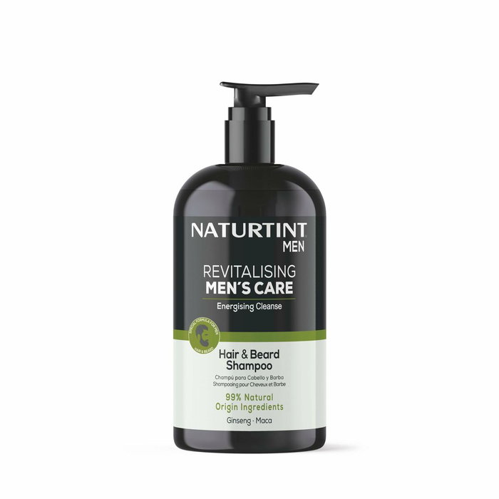 Naturtint Men Shampooing Cheveux et Barbe Nettoyant Énergisant 500 ml