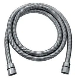 Edouard Rousseau Flexible de Douche Inox Chromé Extensible 1.5 à 1.85 m Double Agrafage Garantie 5 ans Filetage 1/2"