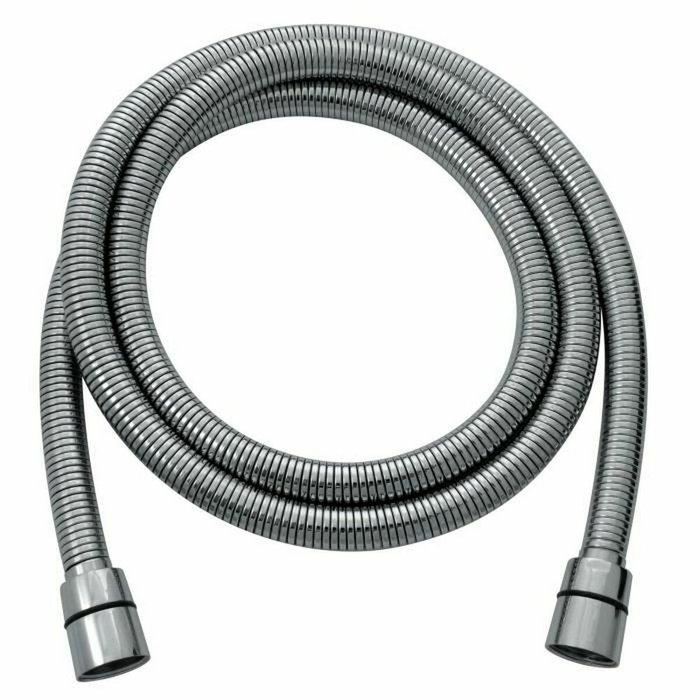 Edouard Rousseau Flexible de douche extensible en inox chromé, 1,5 à 1,85 m Edouard Rousseau Flexible de douche extensible en inox chromé, 1,5 à 1,85 m