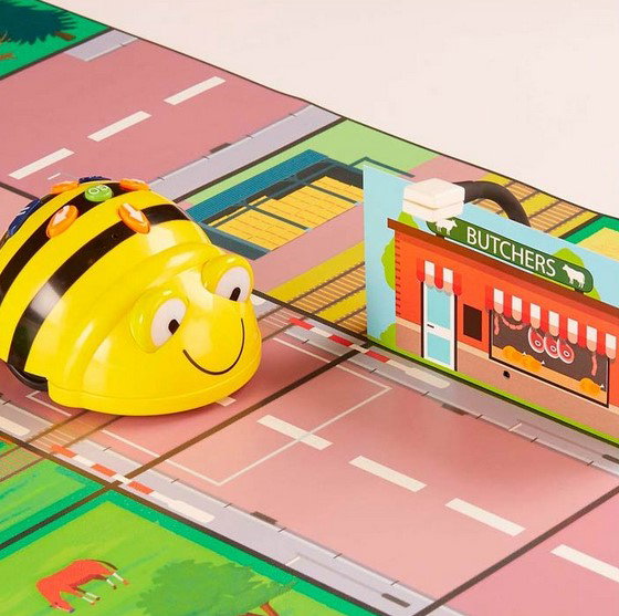 TTS Capteur Robot Frontal Décoration pour Bee-Bot ou Blue-Bot - 10 Thèmes de Jeu Éducatif