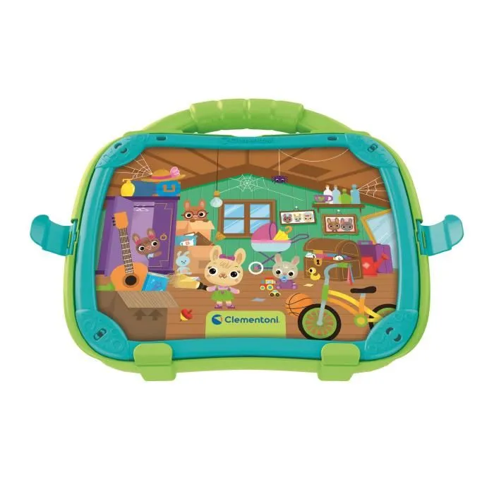 CLEMENTONI - Mallette magnétique éducative Mots et Objets - Jeu d'apprentissage vocabulaire et logique - Pour enfants dès 2 ans