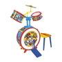 Reig Bateria Superzings avec tabouret pour enfants - Jouet musical, dimensions 75x50x54 cm, a partir de 3 ans