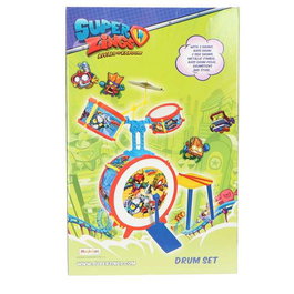Reig Bateria Superzings avec tabouret pour enfants - Jouet musical, dimensions 75x50x54 cm, a partir de 3 ans