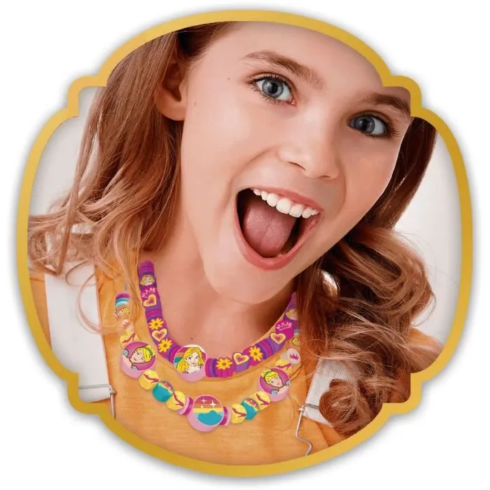 Lansay Coffret Atelier Créatif Bijoux Disney Princess Cutie Stix 14 pièces - Découpe et Perçage - À partir de 6 ans