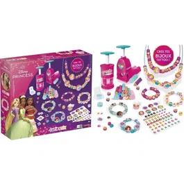 Lansay Coffret Atelier Créatif Bijoux Disney Princess Cutie Stix 14 pièces - Découpe et Perçage - À partir de 6 ans