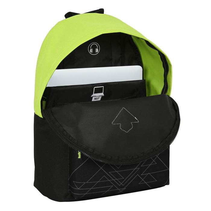 Cartable Real Betis Balompié 31 x 41 x 16 cm Noir Citron Cartable Real Betis Balompié 31 x 41 x 16 cm Noir Citron