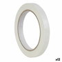 Ruban adhésif Apli 66 m 12 mm Blanc PVC (12 Unités)